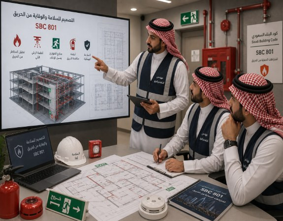 التصميم للسلامة والوقاية من الحريق (SBC 801)