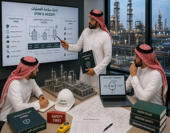 إدارة سلامة العمليات (PSM & HAZOP)