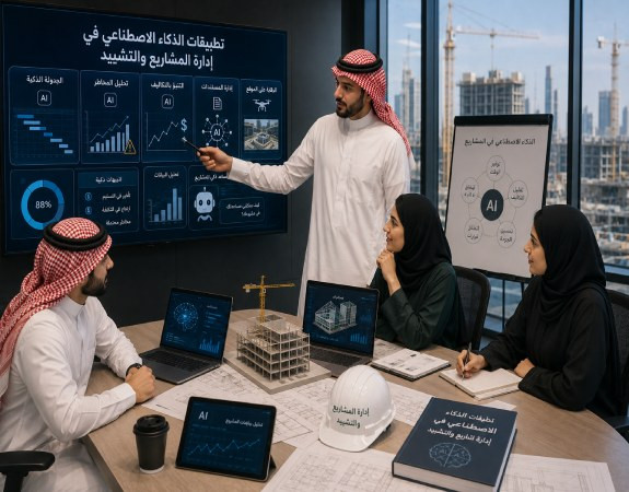 تطبيقات الذكاء الاصطناعي في إدارة المشاريع والتشييد