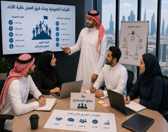القيادة التحويلية وبناء فرق العمل عالية الأداء