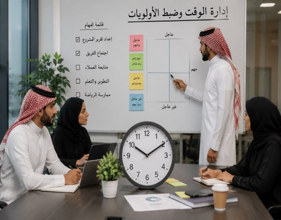 إدارة الوقت وضبط الأولويات